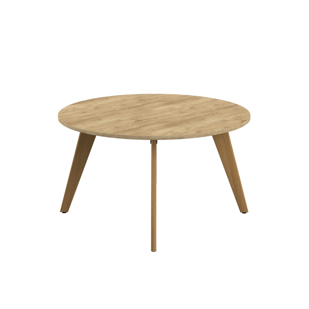 PLATEAU 1400 ROUND TABLE - NATURAL NEBRASKA OAK WITH OAK LEGS