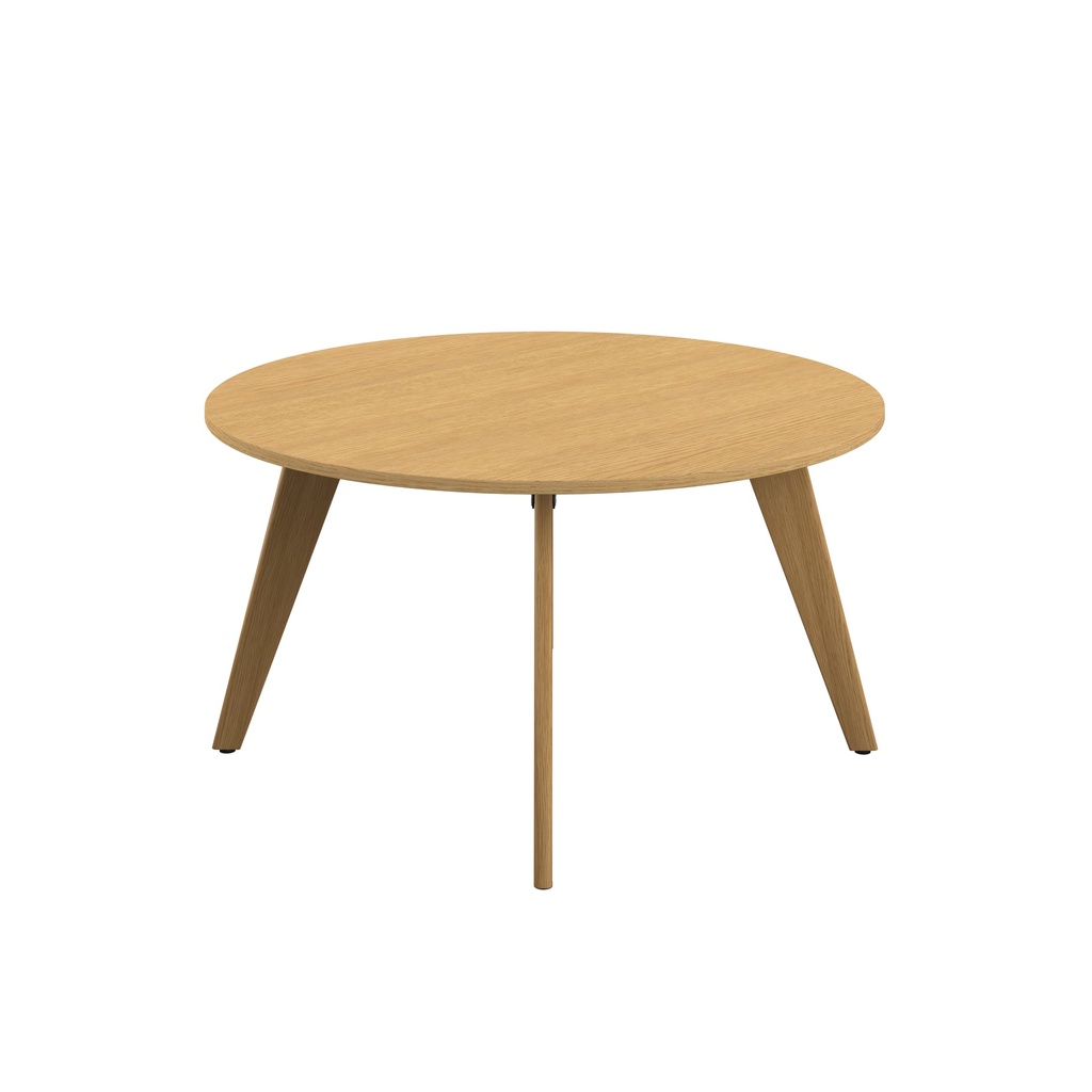 PLATEAU 1400 ROUND TABLE - SORANO OAK WITH OAK LEGS