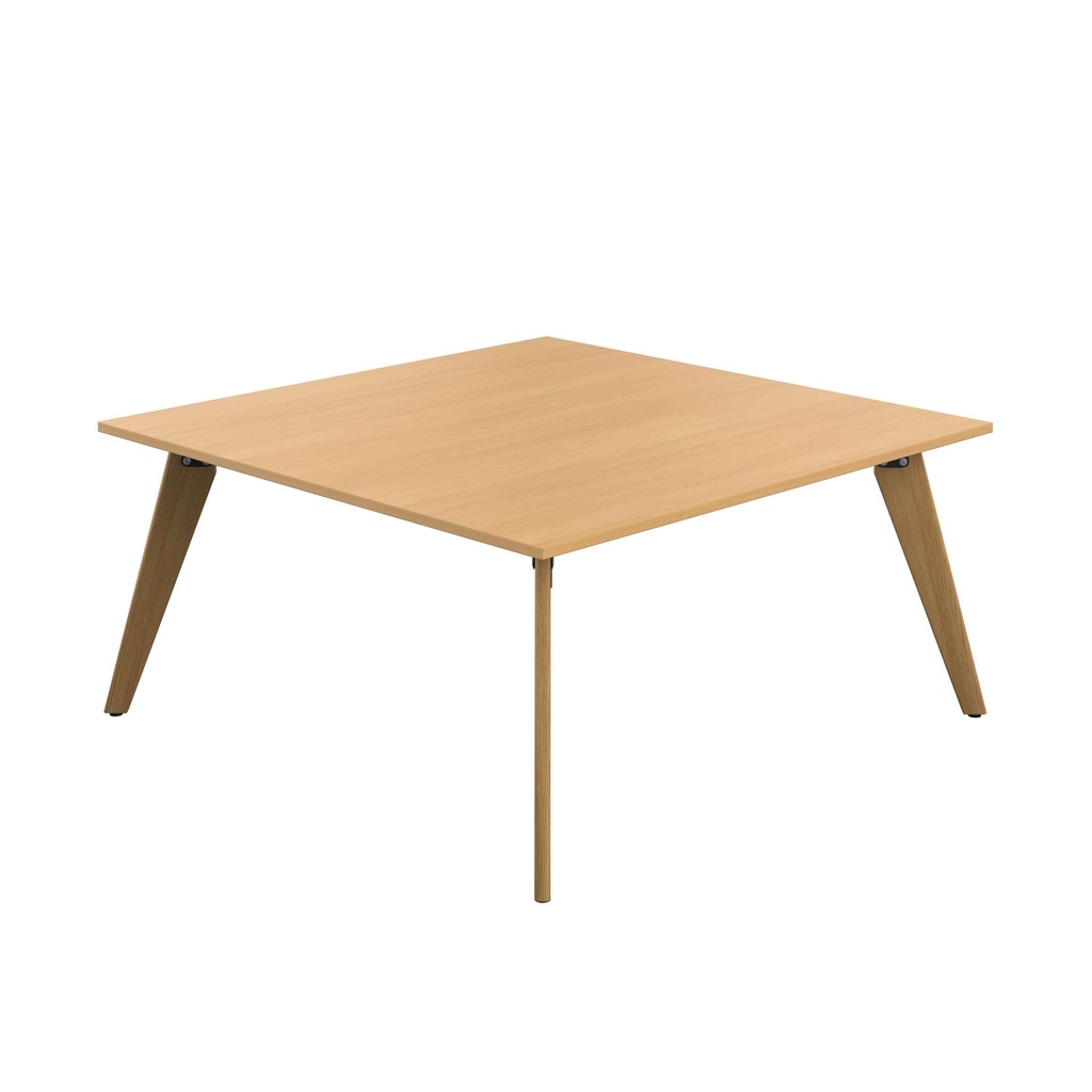 PLATEAU 1600 SQUARE TABLE - ELLMAU BEECH WITH OAK LEGS