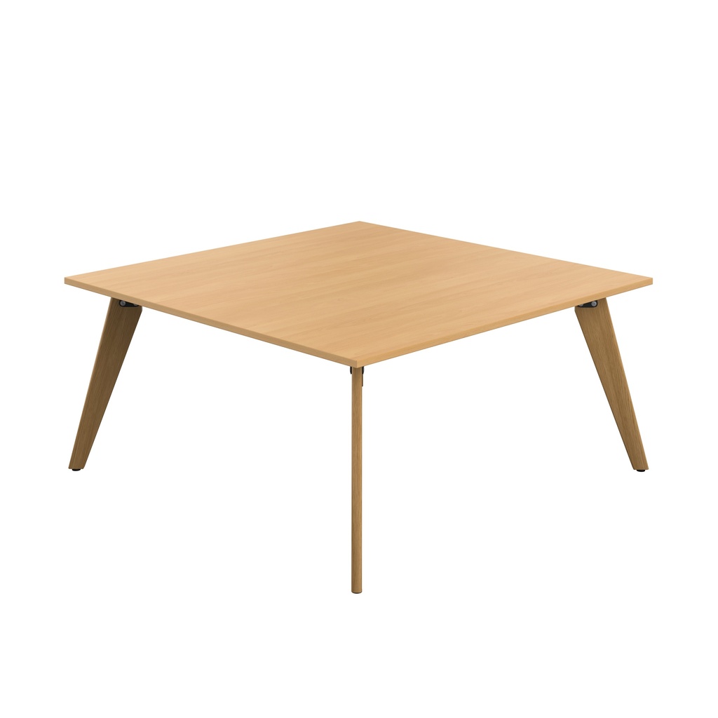 PLATEAU 1600 SQUARE TABLE - ELLMAU BEECH WITH OAK LEGS