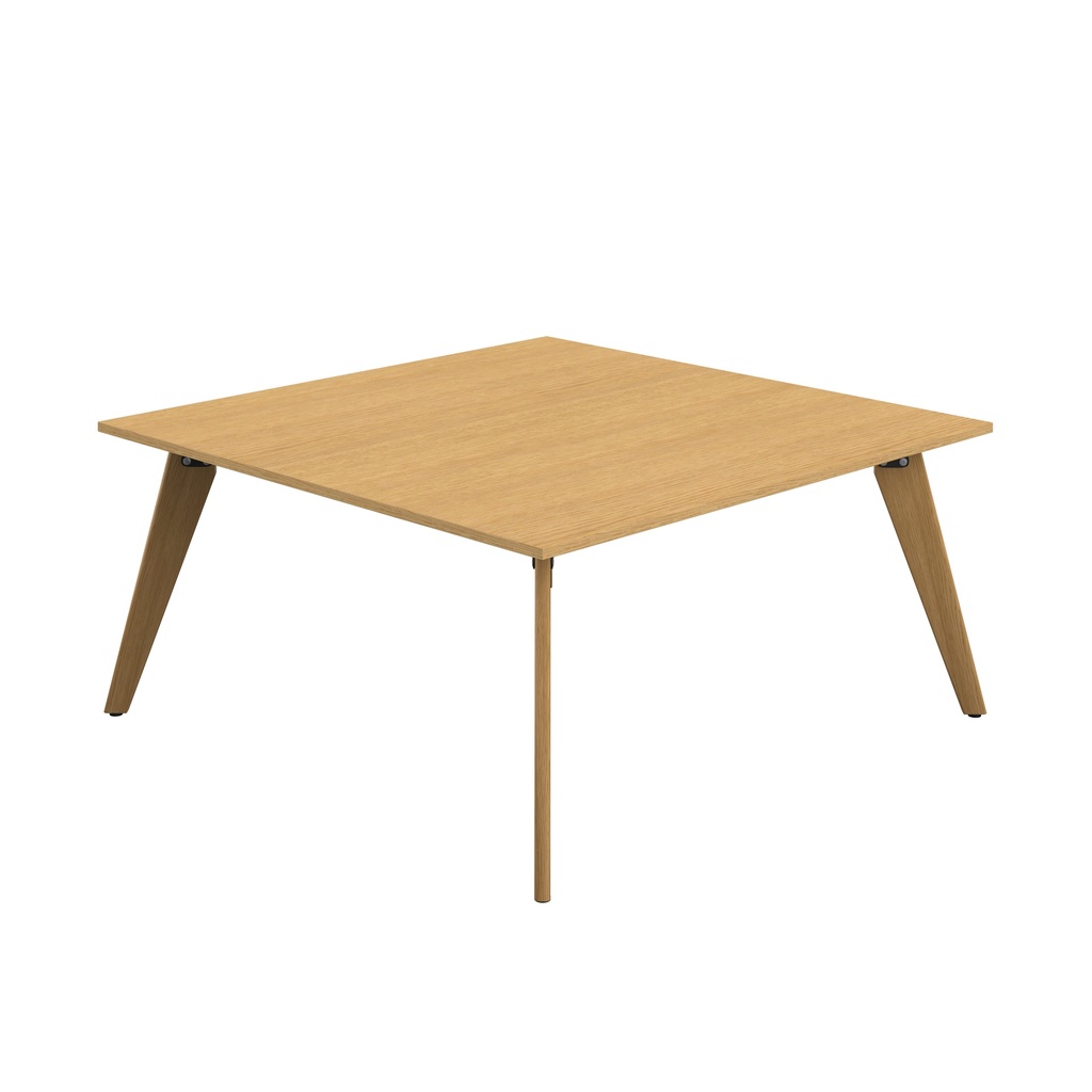 PLATEAU 1600 SQUARE TABLE - SORANO OAK WITH OAK LEGS