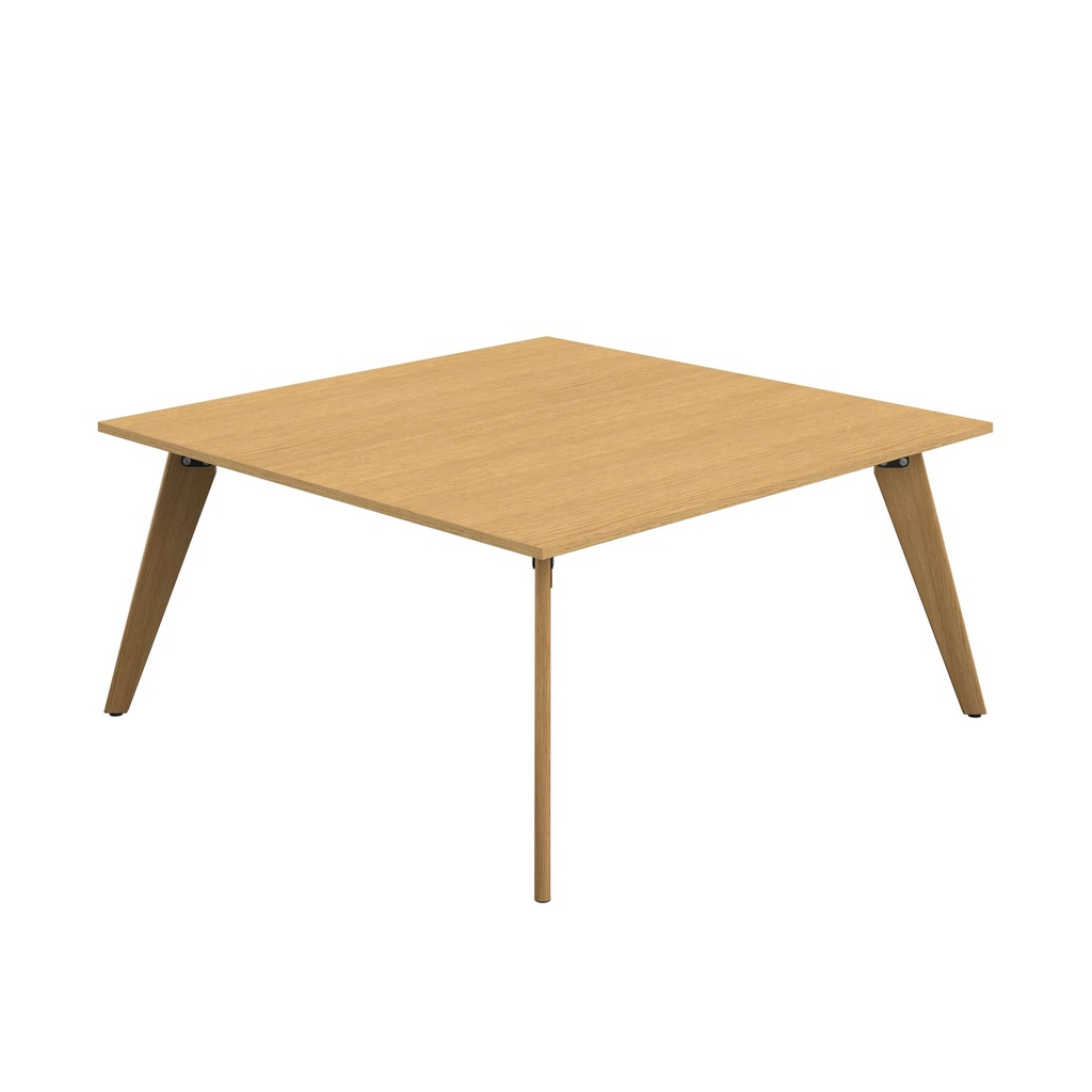 PLATEAU 1600 SQUARE TABLE - SORANO OAK WITH OAK LEGS