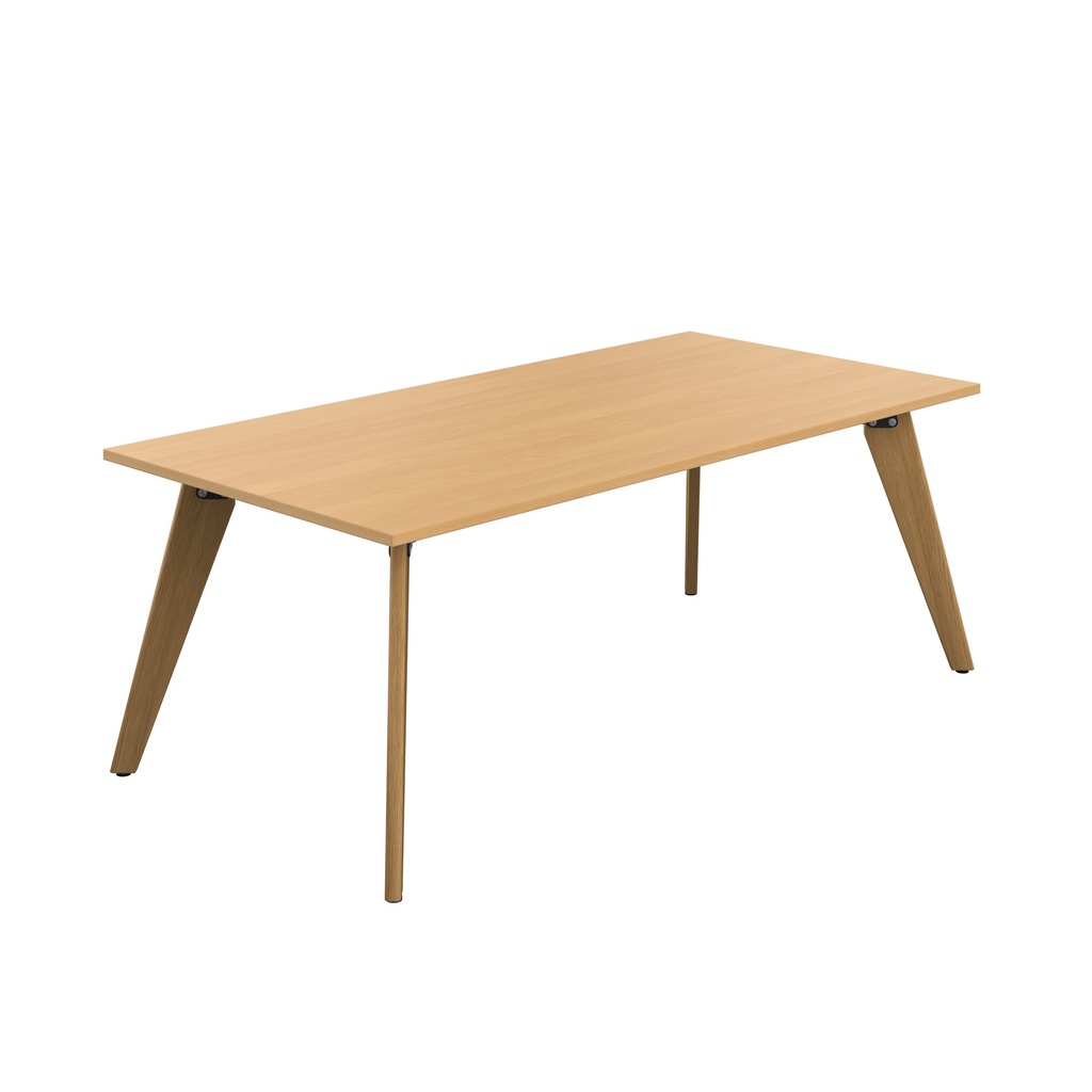 PLATEAU 2000 X 1000 RECTANGULAR TABLE - ELLMAU BEECH WITH OAK LEGS