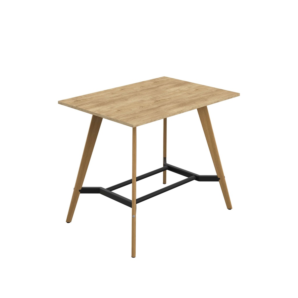 PLATEAU POSEUR 1400 X 1000 RECTANGULAR TABLE - NATURAL NEBRASKA OAK WITH OAK LEGS