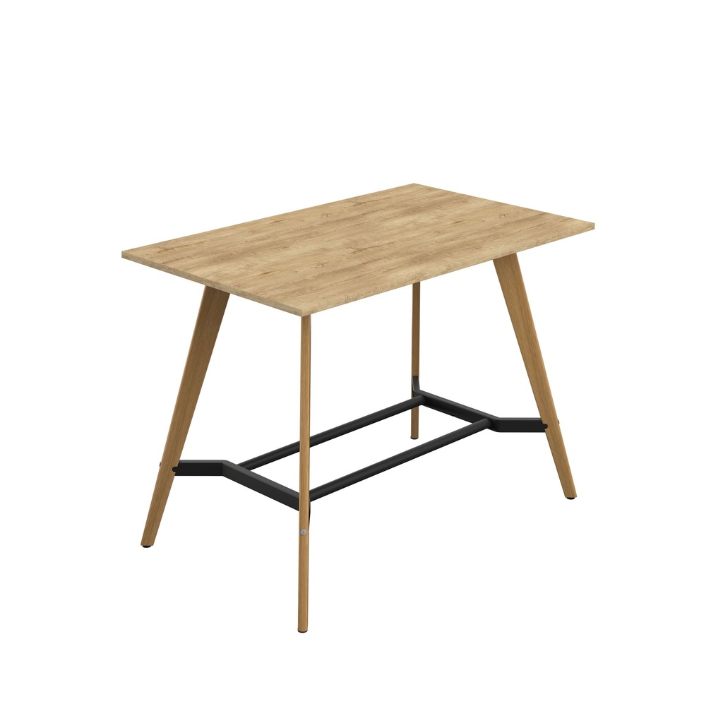 PLATEAU POSEUR 1600 X 1000 RECTANGULAR TABLE - NATURAL NEBRASKA OAK WITH OAK LEGS