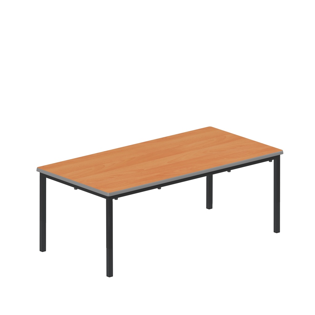 T-Table Flat Pack Table|1200X600X460| Beech/Black