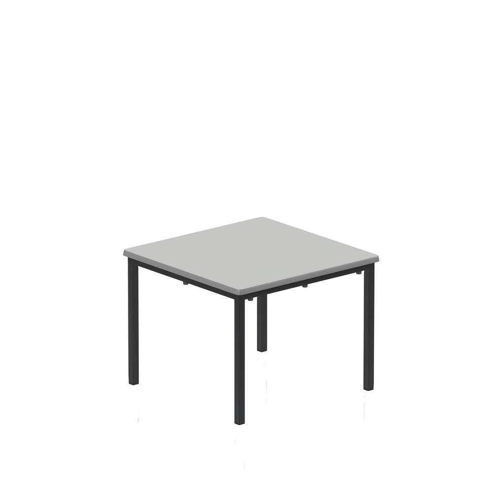 T-Table Flat Pack Table|600X600X460| Grey/Black