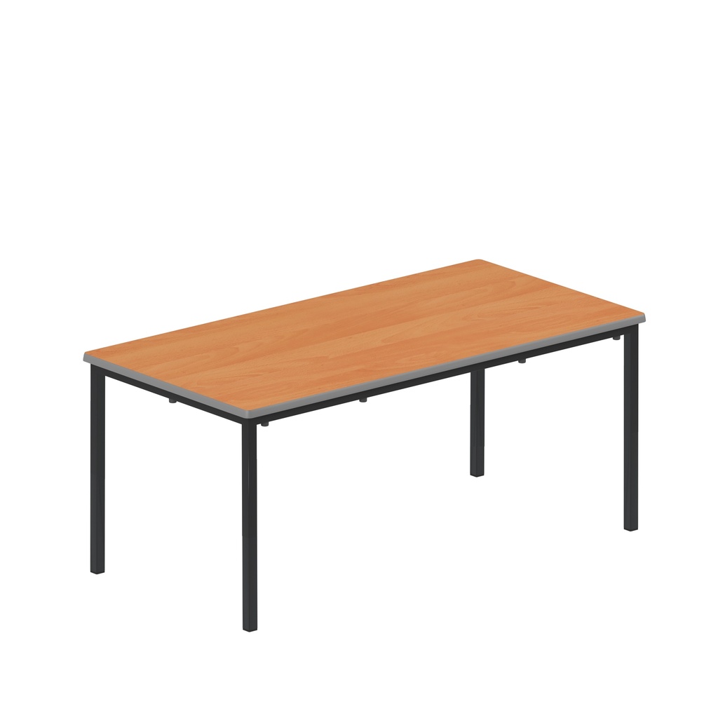 T-Table Flat Pack Table|1200X600X530| Beech/Black