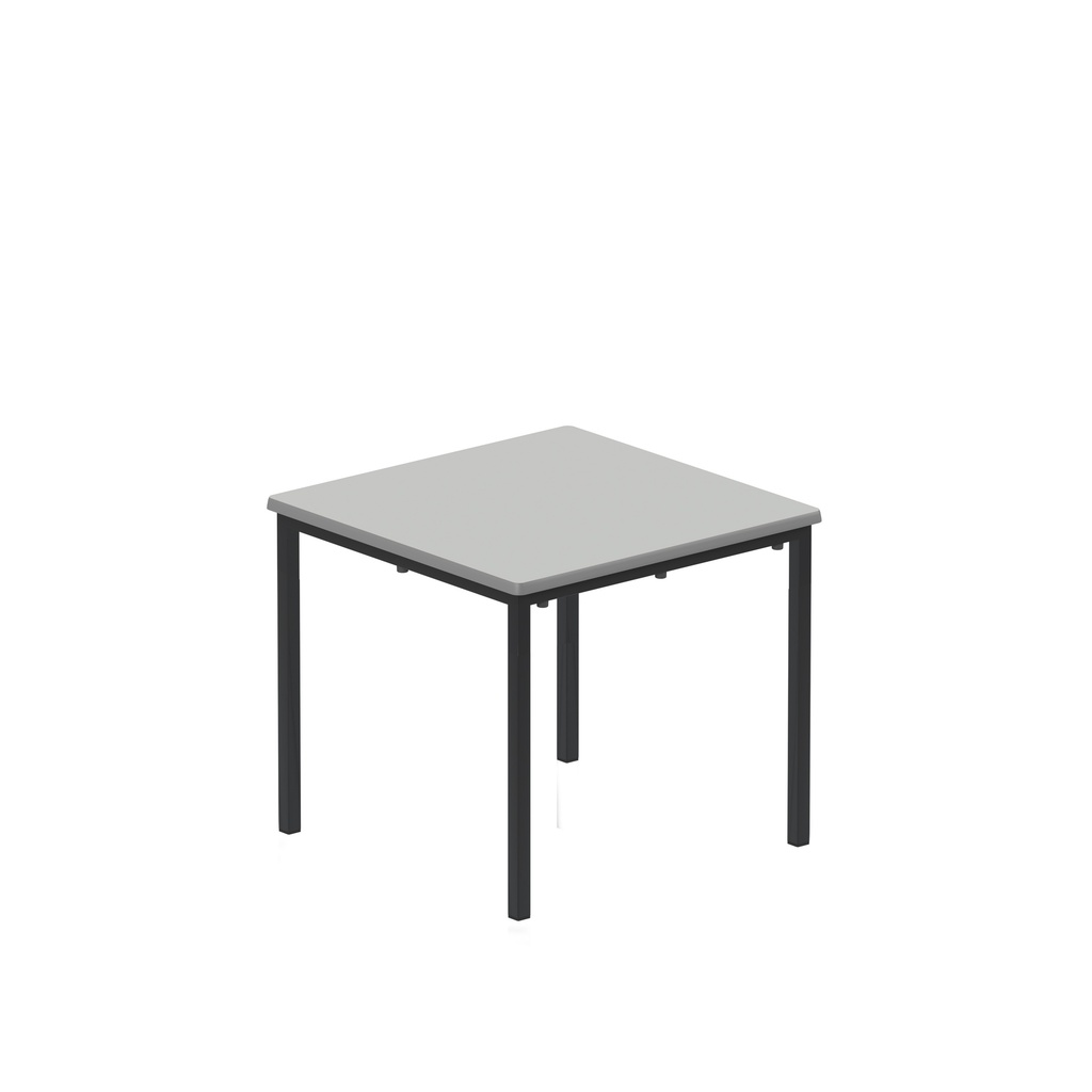 T-Table Flat Pack Table|600X600X530| Grey/Black