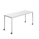 Titan Mobile Rectangular Table (FSC) | 1600 X 800 | White/White