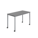 Titan Mobile Rectangular Table (FSC) | 1200 X 600 | Silver/Anthracite