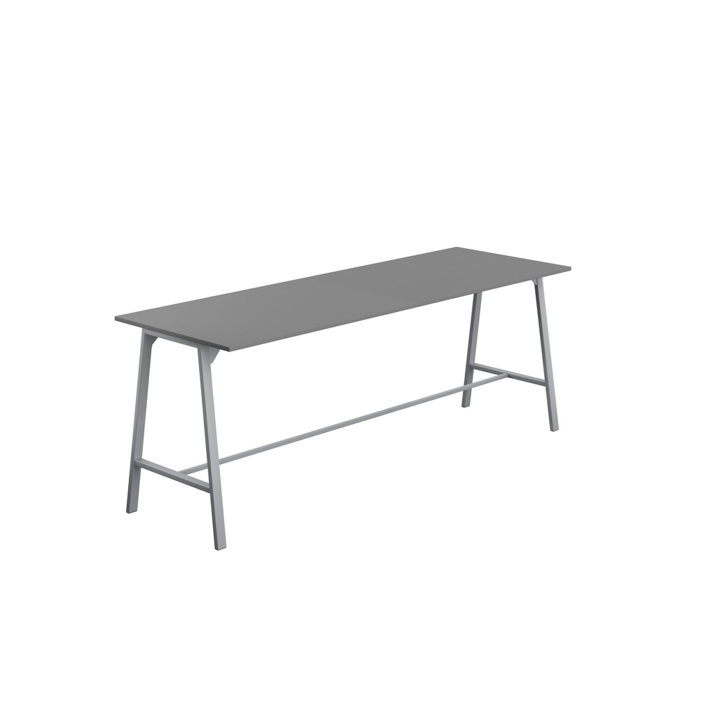 Titan High Maker Rectangular Table (FSC) | 1500 X 1000 | Silver/Anthracite