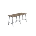 Titan High Maker Rectangular Table (FSC) | 1200 X 1000 | Silver/Grey Nebraska Oak