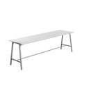 Titan High Maker Rectangular Table (FSC) | 1800 X 1000 | Silver/White