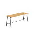Titan High Maker Rectangular Table (FSC) | 1500 X 1000 | Anthracite/Sorano Oak