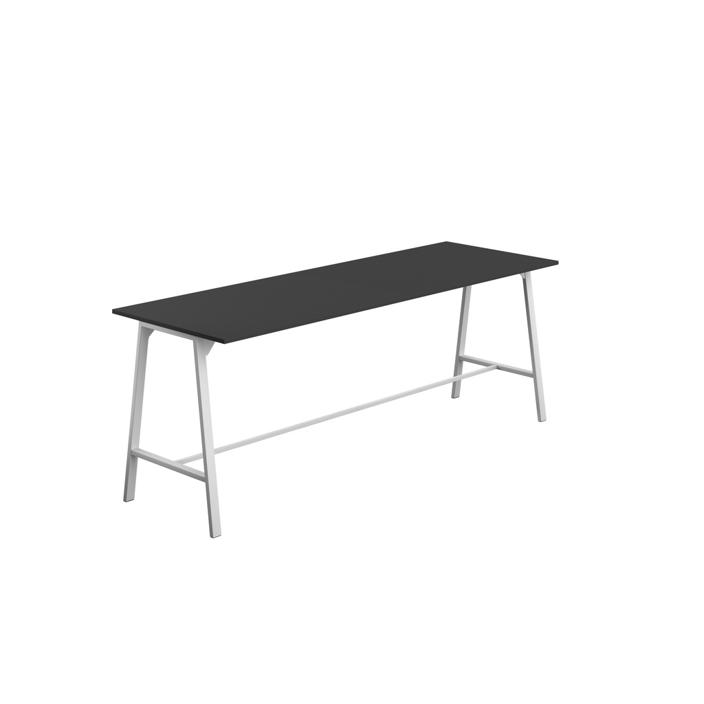 Titan High Maker Rectangular Table (FSC) | 1500 X 1000 | White/Black