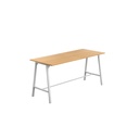 Titan High Maker Rectangular Table (FSC) | 1200 X 1000 | White/Ellmau Beech