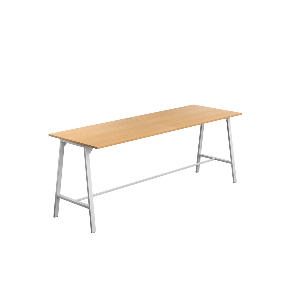 Titan High Maker Rectangular Table (FSC) | 1500 X 1000 | White/Ellmau Beech