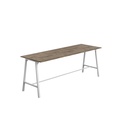 Titan High Maker Rectangular Table (FSC) | 1500 X 1000 | White/Grey Nebraska Oak