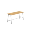 Titan High Maker Rectangular Table (FSC) | 1200 X 1000 | White/Sorano Oak
