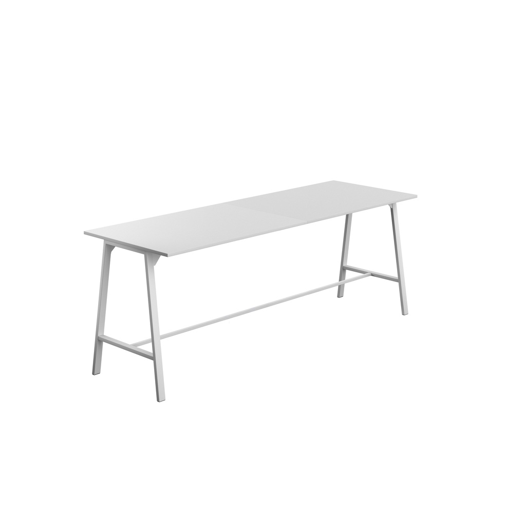 Titan High Maker Rectangular Table (FSC) | 1500 X 1000 | White/White