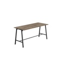 Titan High Maker Rectangular Table (FSC) | 1200 X 1000 | Black/Grey Nebraska Oak