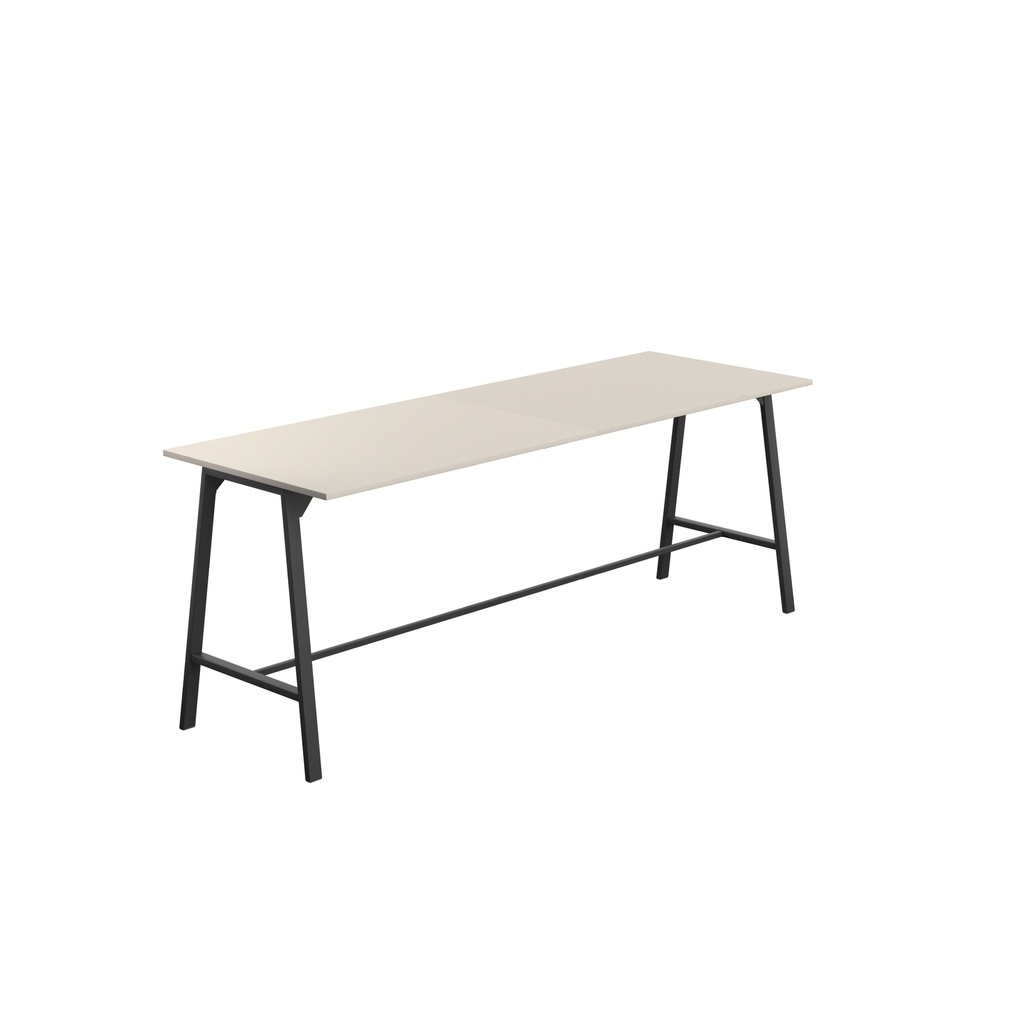 Titan High Maker Rectangular Table (FSC) | 1500 X 1000 | Black/Grey