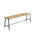 Titan High Maker Rectangular Table (FSC) | 1800 X 1000 | Black/Natural Nebraska Oak