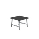 Titan Mobile Low Maker Rectangular Table (FSC) | 1200 X 1000 | Silver/Black