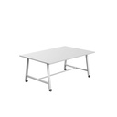 Titan Mobile Low Maker Rectangular Table (FSC) | 1800 X 1000 | White/White