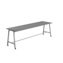 Titan Mobile High Maker Rectangular Table (FSC) | 1800 X 1000 | Silver/Anthracite
