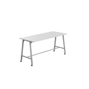Titan Mobile High Maker Rectangular Table (FSC) | 1200 X 1000 | Silver/White