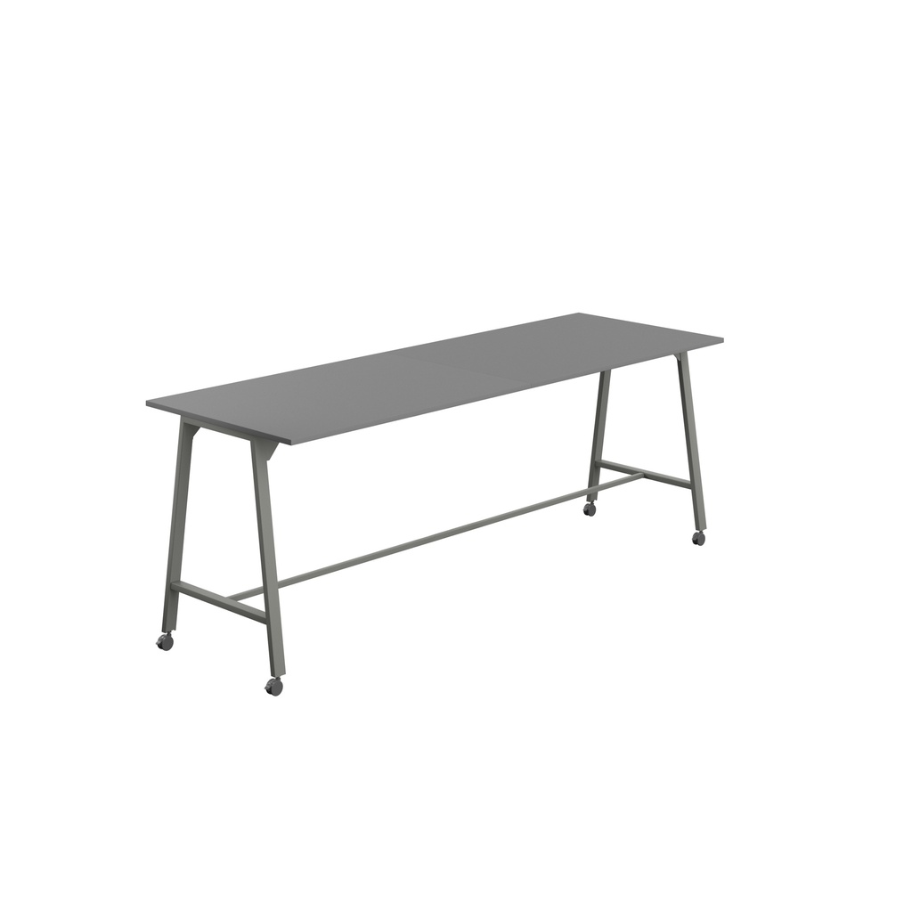 Titan Mobile High Maker Rectangular Table (FSC) | 1500 X 1000 | Anthracite/Anthracite