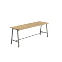 Titan Mobile High Maker Rectangular Table (FSC) | 1500 X 1000 | Anthracite/Natural Nebraska Oak