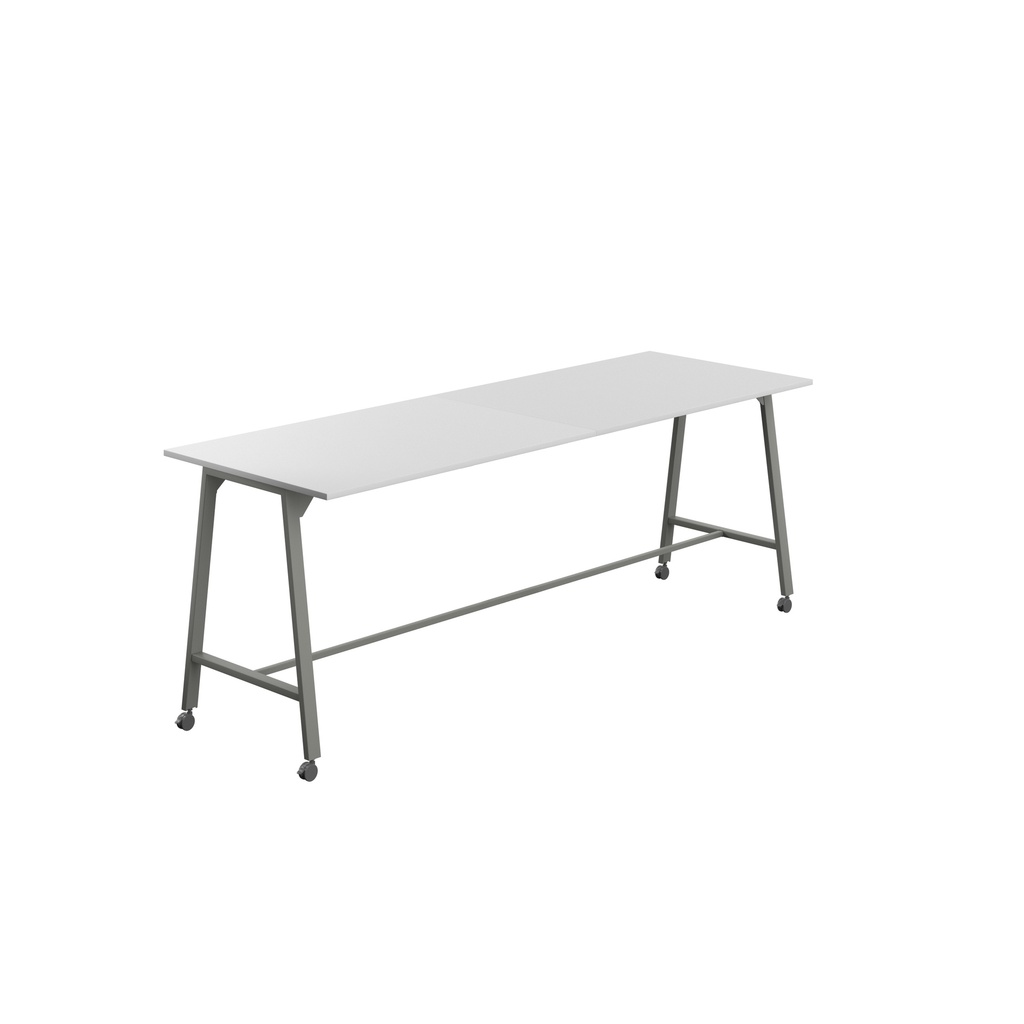 Titan Mobile High Maker Rectangular Table (FSC) | 1500 X 1000 | Anthracite/White