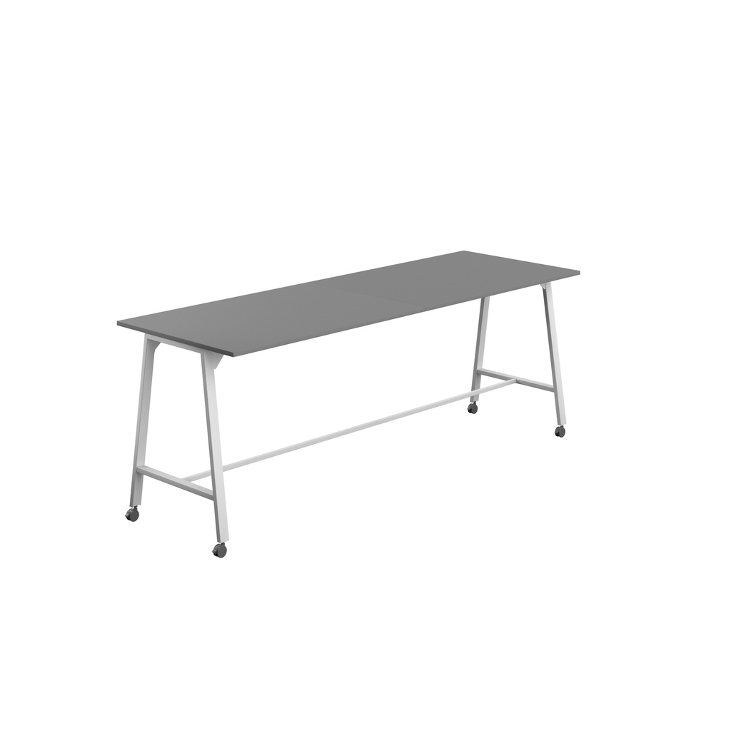 Titan Mobile High Maker Rectangular Table (FSC) | 1500 X 1000 | White/Anthracite