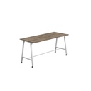 Titan Mobile High Maker Rectangular Table (FSC) | 1200 X 1000 | White/Grey Nebraska Oak