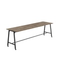 Titan Mobile High Maker Rectangular Table (FSC) | 1800 X 1000 | Black/Grey Nebraska Oak
