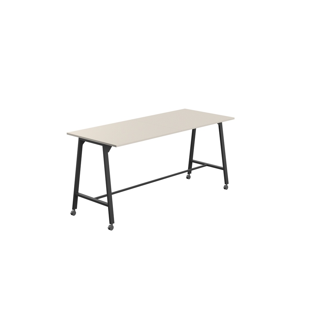 Titan Mobile High Maker Rectangular Table (FSC) | 1200 X 1000 | Black/Grey