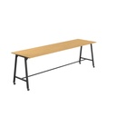 Titan Mobile High Maker Rectangular Table (FSC) | 1800 X 1000 | Black/Sorano Oak