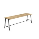 Titan Mobile High Maker Rectangular Table (FSC) | 1800 X 1000 | Black/Natural Nebraska Oak