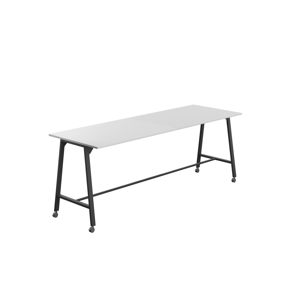 Titan Mobile High Maker Rectangular Table (FSC) | 1500 X 1000 | Black/White