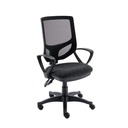 2 Lever Versi Mesh Operator Chair Charcoal Boxed + Fixed Arms