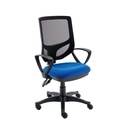 2 Lever Versi Mesh Operator Chair Royal Blue Boxed + Fixed Arms