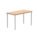 Office Rectangular Multi-Use Table (FSC) | 1200X600 | Norwegian Beech/Silver