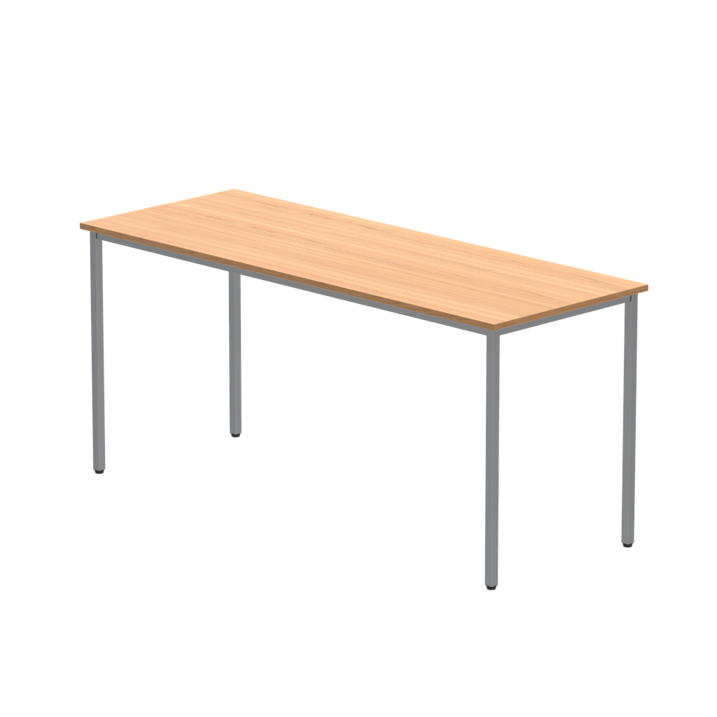 Office Rectangular Multi-Use Table (FSC) | 1600X600 | Norwegian Beech/Silver