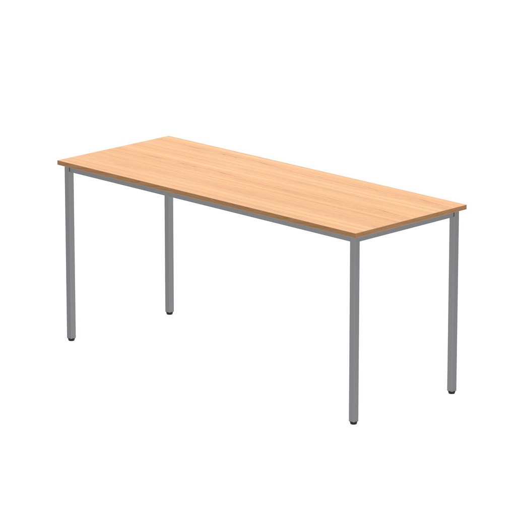 Office Rectangular Multi-Use Table (FSC) | 1600X600 | Norwegian Beech/Silver