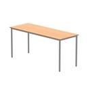 Office Rectangular Multi-Use Table (FSC) | 1600X600 | Norwegian Beech/Silver