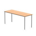 Office Rectangular Multi-Use Table (FSC) | 1600X600 | Norwegian Beech/Silver