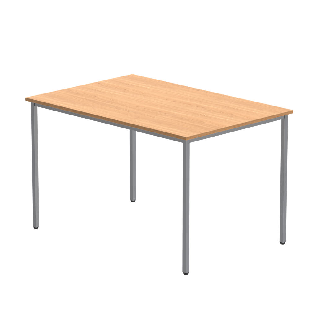Office Rectangular Multi-Use Table (FSC) | 1200X800 | Norwegian Beech/Silver